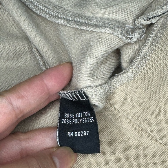 BCBG Max Azria Women's Vintage Y2K velour jacket beige 2 way zipper large GUC - Picture 10 of 16